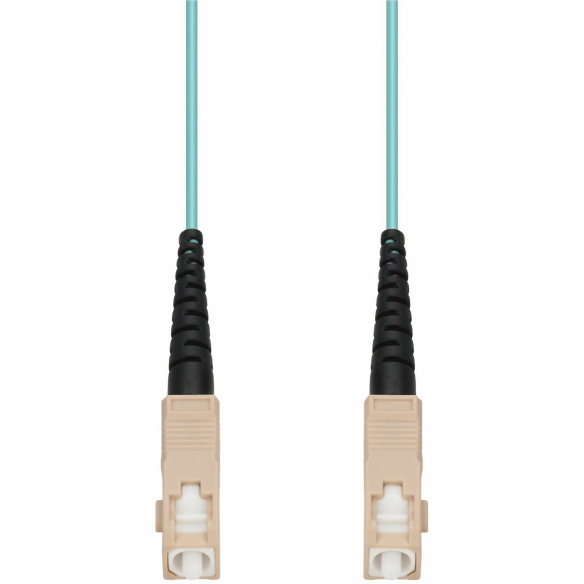 AddOn 55m SC to SC Aqua OM4 Simplex OFNR (Riser-Rated) Fiber Patch Cable - ADD-SC-SC-55MS5OM4