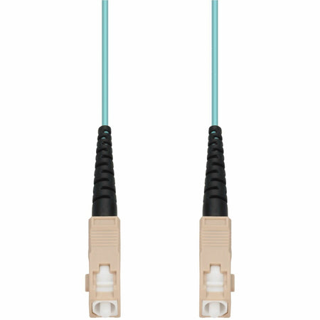 AddOn 55m SC to SC Aqua OM4 Simplex OFNR (Riser-Rated) Fiber Patch Cable - ADD-SC-SC-55MS5OM4