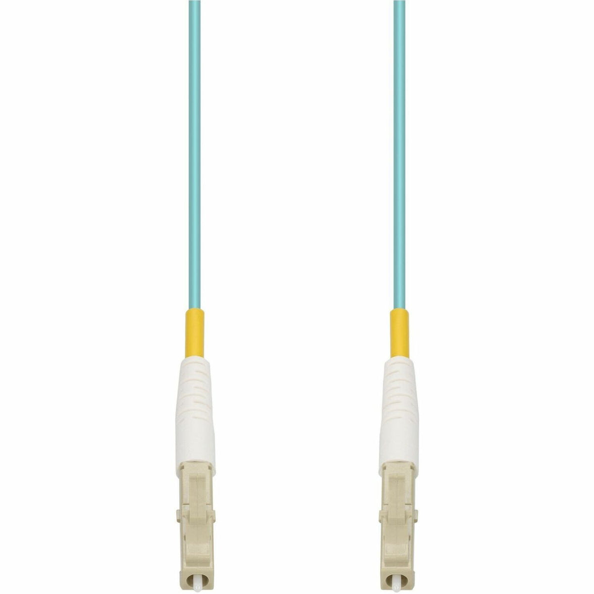 AddOn 50m LC to LC Aqua OM4 Simplex OFNR (Riser-Rated) Fiber Patch Cable - ADD-LC-LC-50MS5OM4