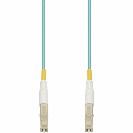 AddOn 50m LC to LC Aqua OM4 Simplex OFNR (Riser-Rated) Fiber Patch Cable - ADD-LC-LC-50MS5OM4