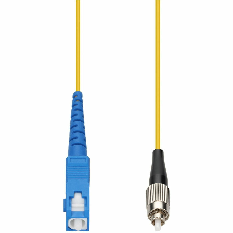 AddOn 90m SC to FC Yellow OS2 Simplex OFNP (Plenum-Rated) SMF Fiber Patch Cable - ADD-SC-FC-90MS9SMFP