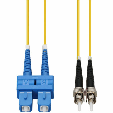 AddOn 5m SC to ST Yellow OS2 Duplex OFNP (Plenum-Rated) SMF Fiber Patch Cable - ADD-SC-ST-5M9SMFP