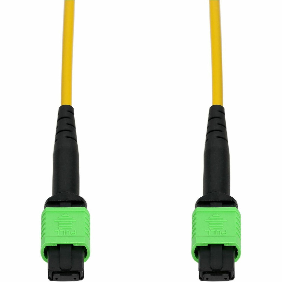 AddOn 2m MPO/APC to MPO/APC Yellow OS2 OFNR (Riser-Rated) 12-Strand SMF Type-A (Straight) Fiber Patch Cable - ADD-MPOMPO-2M9SMFS