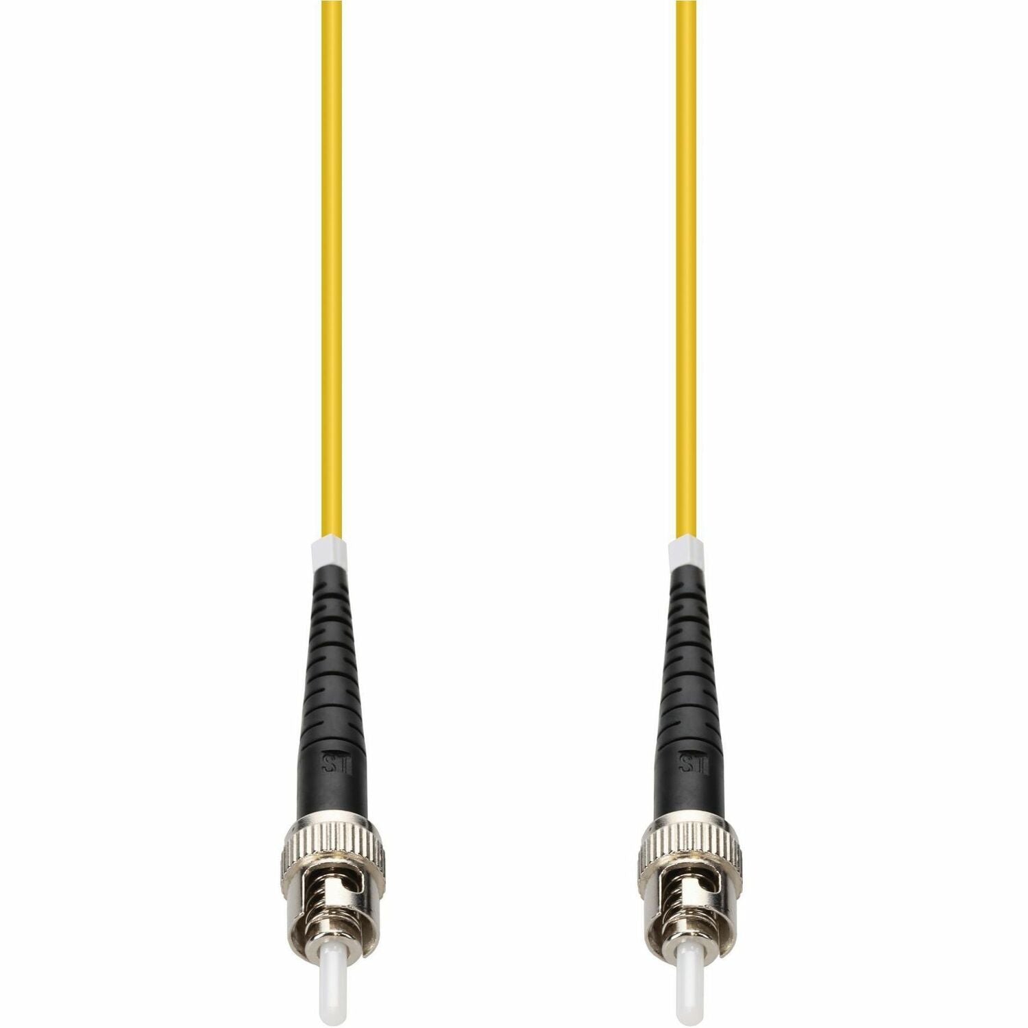 AddOn 3m ST to ST Yellow OS2 Simplex OFNP (Plenum-Rated) SMF Fiber Patch Cable - ADD-ST-ST-3MS9SMFP