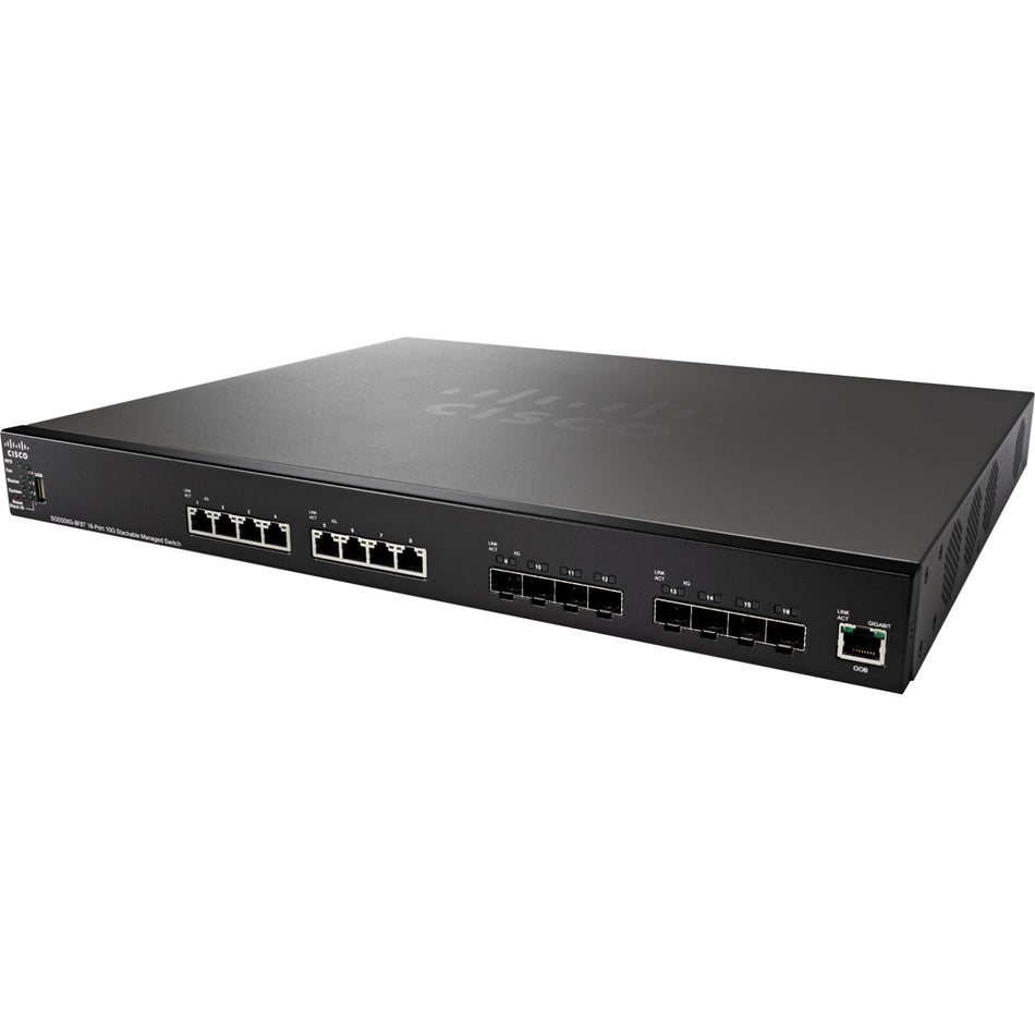 Cisco SG550XG-8F8T 16-Port 10G Stackable Managed Switch - SG550XG8F8TK9UK-RF