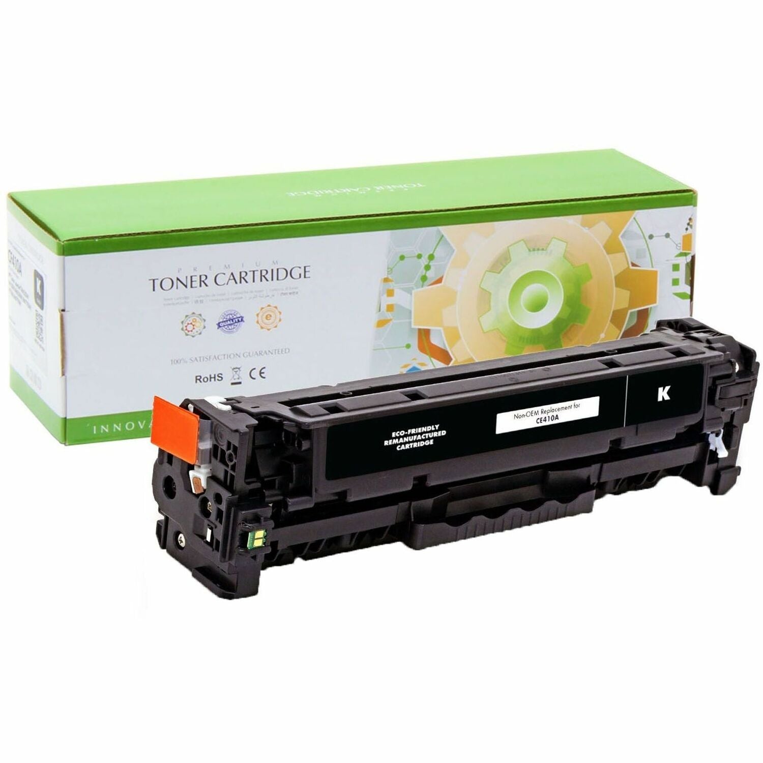 Static Control Remanufactured Laser Toner Cartridge - Single Pack CE410X - Black - 1 Pack - 002-01-RE410X