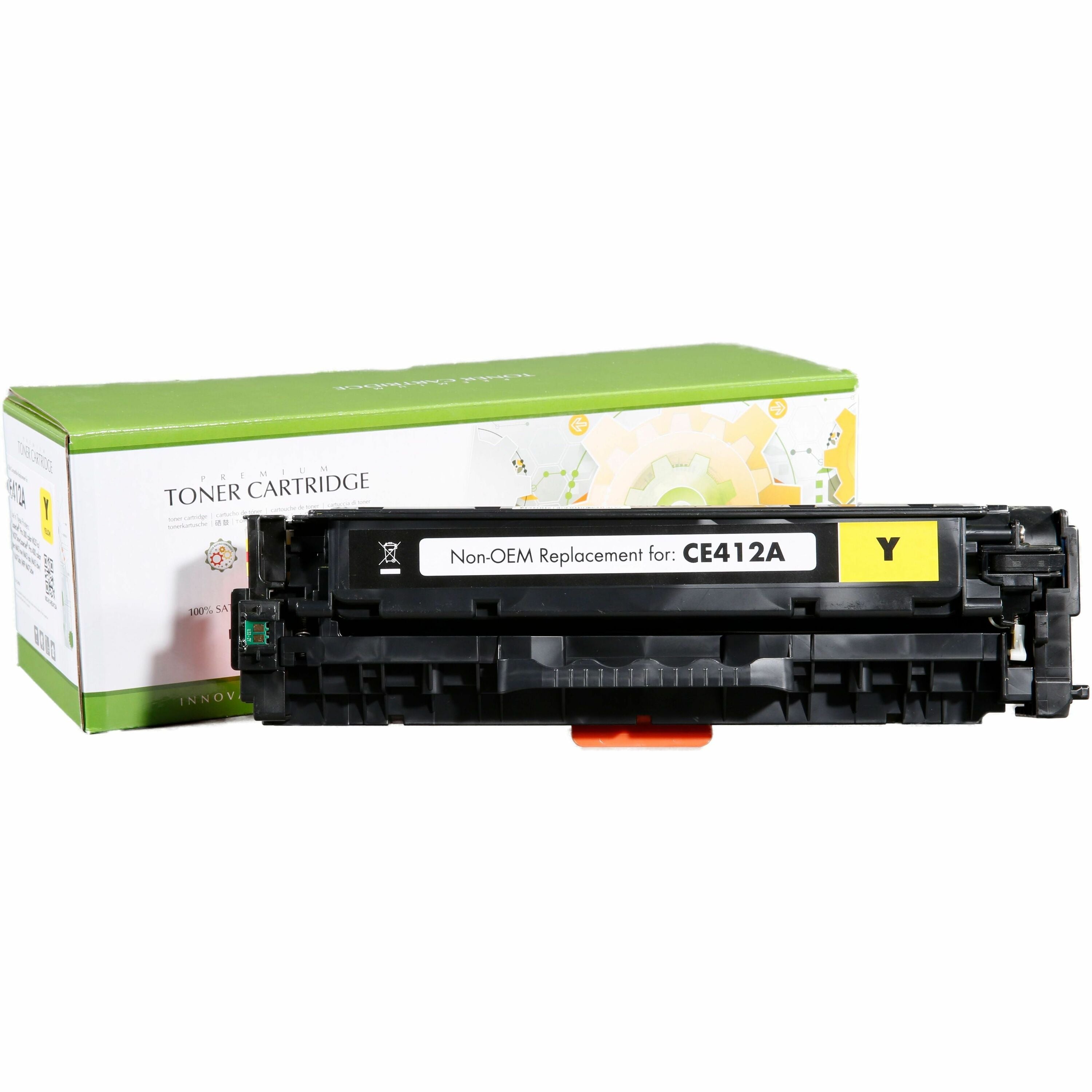 Static Control Remanufactured Laser Toner Cartridge - Single Pack 305A (CE412A) - Yellow - 1 Pack - 002-01-RE412A