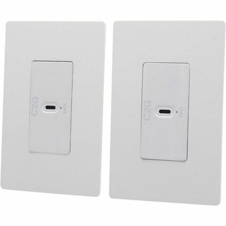 C2G Superbooster 1-Port USB over Cat6a Wall Plate to Wall Plate Extender Kit - USB 3.2 Gen1 (5Gbps) - C2G54268