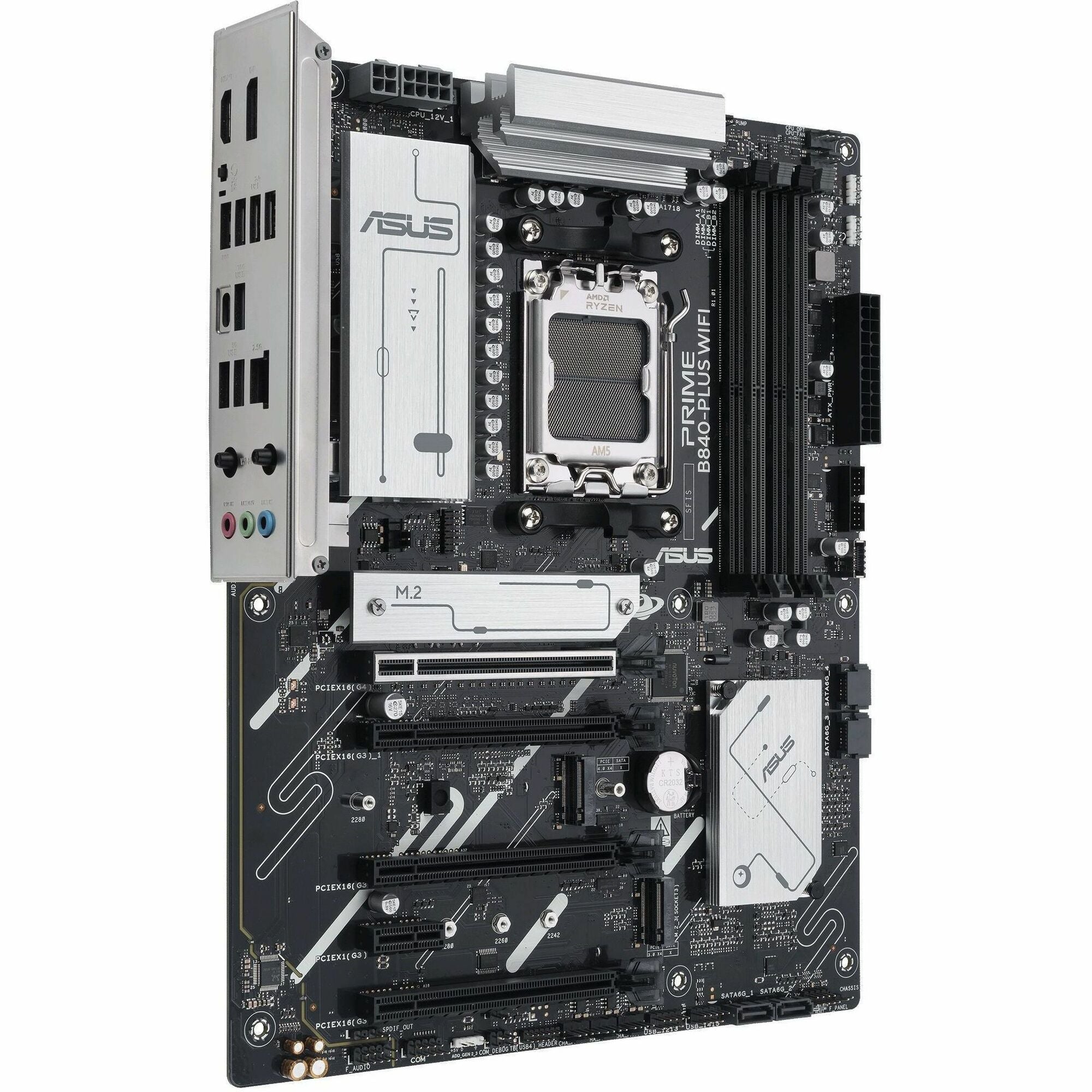 Asus Prime B840-PLUS WIFI Gaming Desktop Motherboard - AMD B840 Chipset - Socket AM5 - ATX - PRIME B840-PLUS WIFI