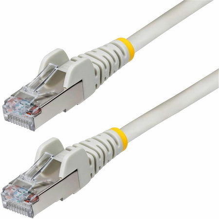 StarTech.com 50ft Gray CAT6a Ethernet Cable, Snagless RJ45, 10G, 100W PoE, S/FTP, LSZH, 27AWG Pure Copper, 500MHz, Shielded Network Cord - NLGR-50F-CAT6A-PATCH