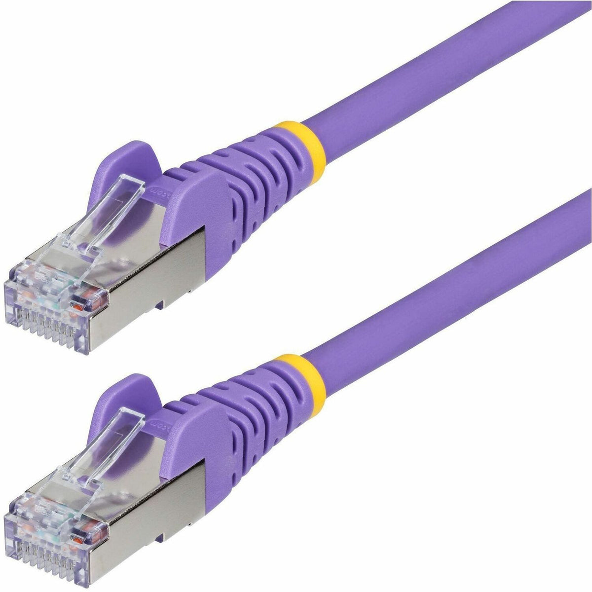 StarTech.com 10ft Purple CAT6a Ethernet Cable, Snagless RJ45, 10G, 100W PoE, S/FTP, LSZH, 27AWG Bare Copper, 500MHz, Shielded Network Cord - NLPL-10F-CAT6A-PATCH