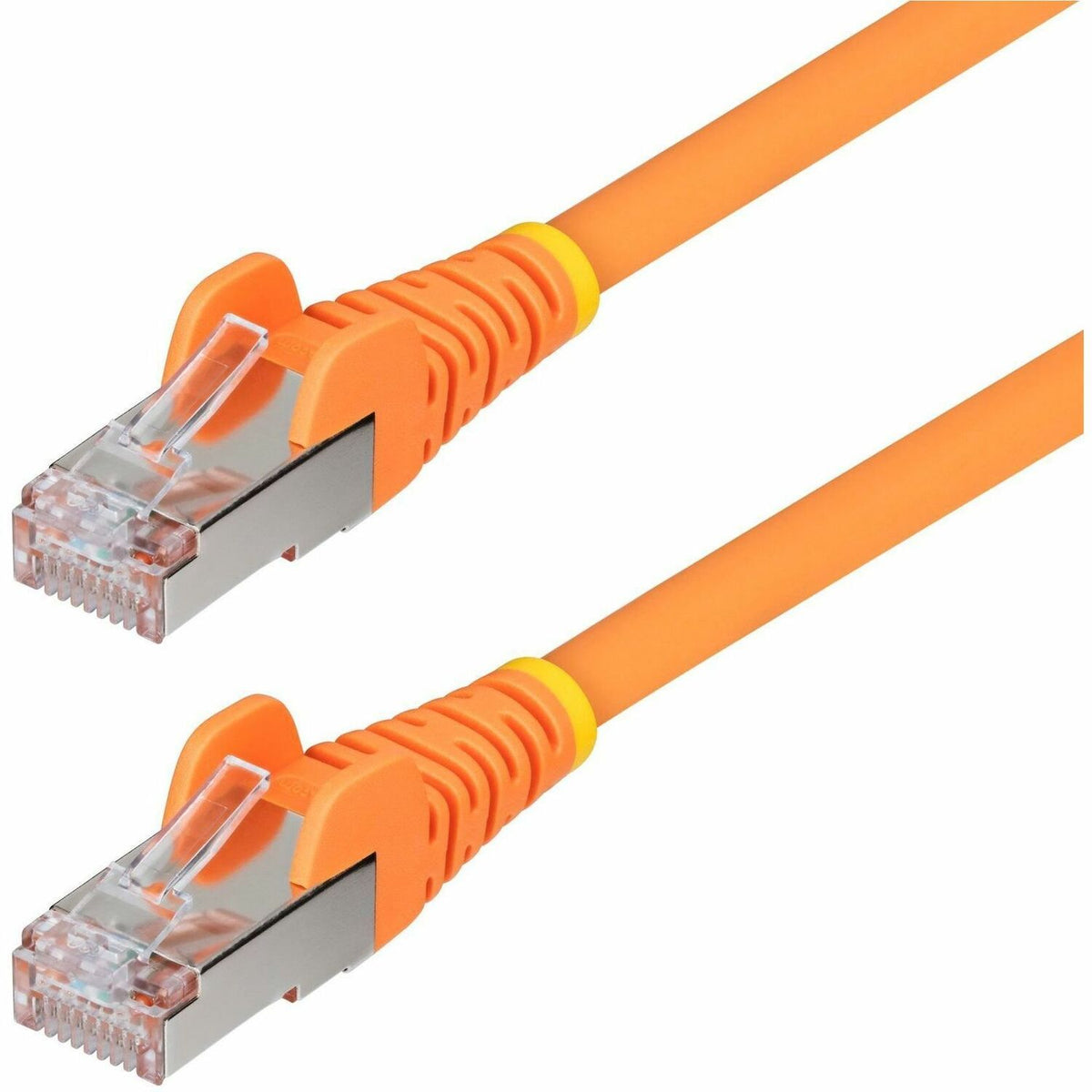 StarTech.com 25ft Orange CAT6a Ethernet Cable, Snagless RJ45, 10G, 100W PoE, S/FTP, LSZH, 27AWG Bare Copper, 500MHz, Shielded Network Cord - NLOR-25F-CAT6A-PATCH