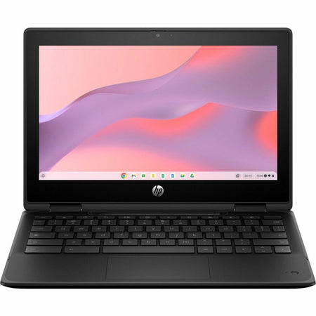 HP Fortis Flip G1m 11.6" Touchscreen Convertible 2 in 1 Chromebook - HD - Octa-core (ARM Cortex A76 + Cortex A55) - 32 GB Flash Memory - Jet Black - B61BJUT#ABA