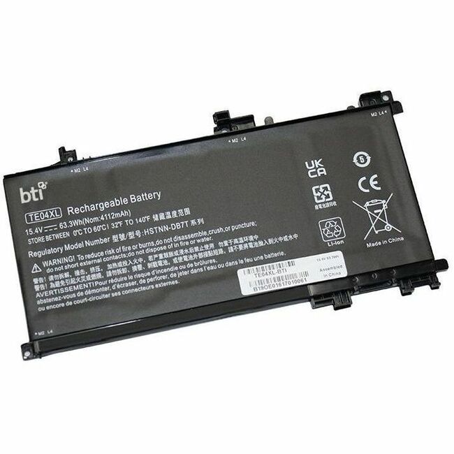 BTI TE04XL-BTI 15.4V 63.3WH LI-ION BATTERY 905277-855, HSTNN-DB7T, TE04XL, 905175-271 - TE04XL-BTI