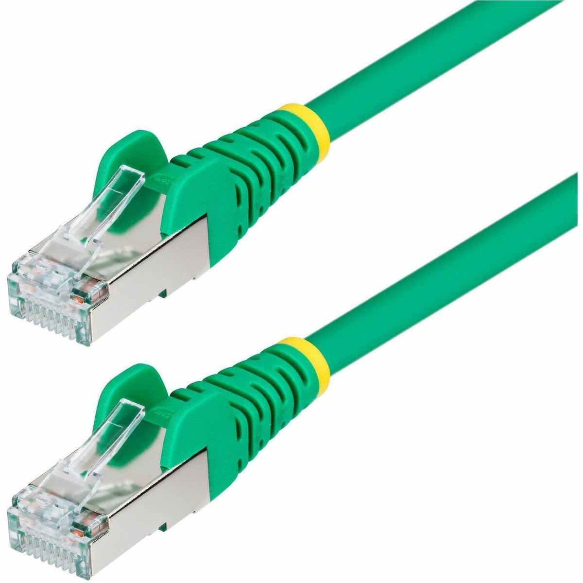 StarTech.com 6in Green CAT6a Ethernet Cable, Snagless RJ45, 10G, 100W PoE, S/FTP, LSZH, 27AWG Pure Copper, 500MHz, Shielded Network Cord - NLGN-6IN-CAT6A-PATCH