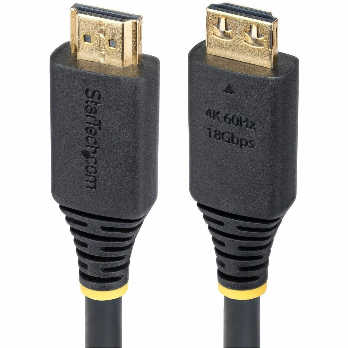 StarTech.com 10ft (3m) High Speed HDMI Cable with Gripping Connectors, 4K 60Hz/1440p 144Hz, 18Gbps, UHD HDMI 2.0 Cord, TPE Jacket - HDMI2-CABLE-GRIP-10F
