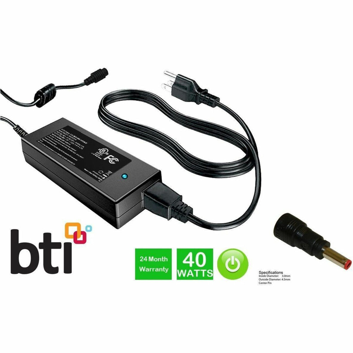 BTI 492-BBOF-BTI 19V 45W AC ADAPTER DELL INSPIRON 11 3000 (3157), 11 3000 (3168), 11 3000 (3179), 13 5000 (5368), 13 5000 (5378), 14 3000 (3452) - 492-BBOF-BTI