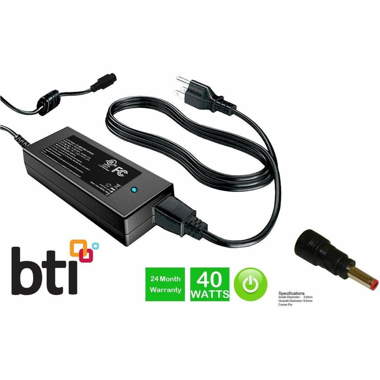 BTI 492-BBOF-BTI 19V 45W AC ADAPTER DELL INSPIRON 11 3000 (3157), 11 3000 (3168), 11 3000 (3179), 13 5000 (5368), 13 5000 (5378), 14 3000 (3452) - 492-BBOF-BTI