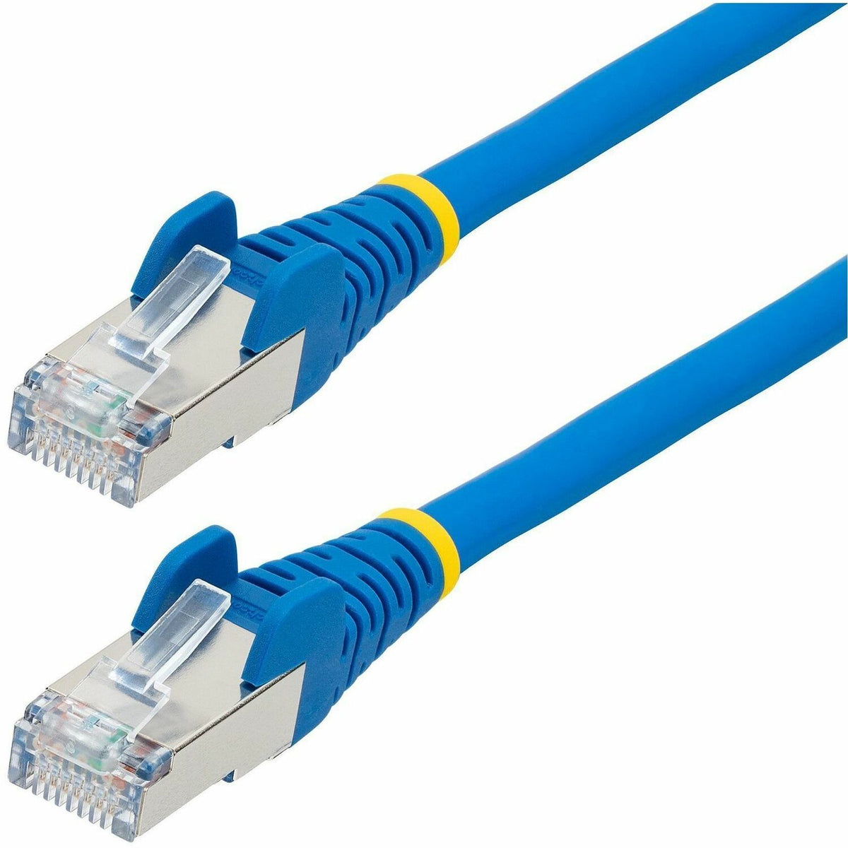 StarTech.com 60in CAT6a Ethernet Cable, Blue Low Smoke Zero Halogen (LSZH) 10 GbE 100W PoE S/FTP Snagless RJ-45 Network Patch Cord - NLBL-6IN-CAT6A-PATCH