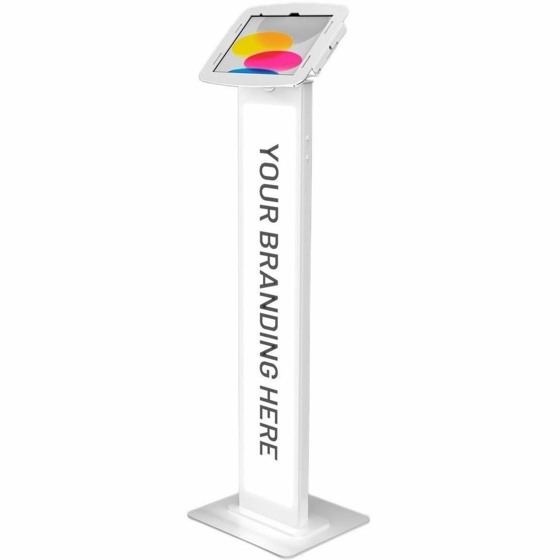Compulocks VESA White Brandable Floor Stand with Lighting Kit U.S Power Cord - 140WLK01-US
