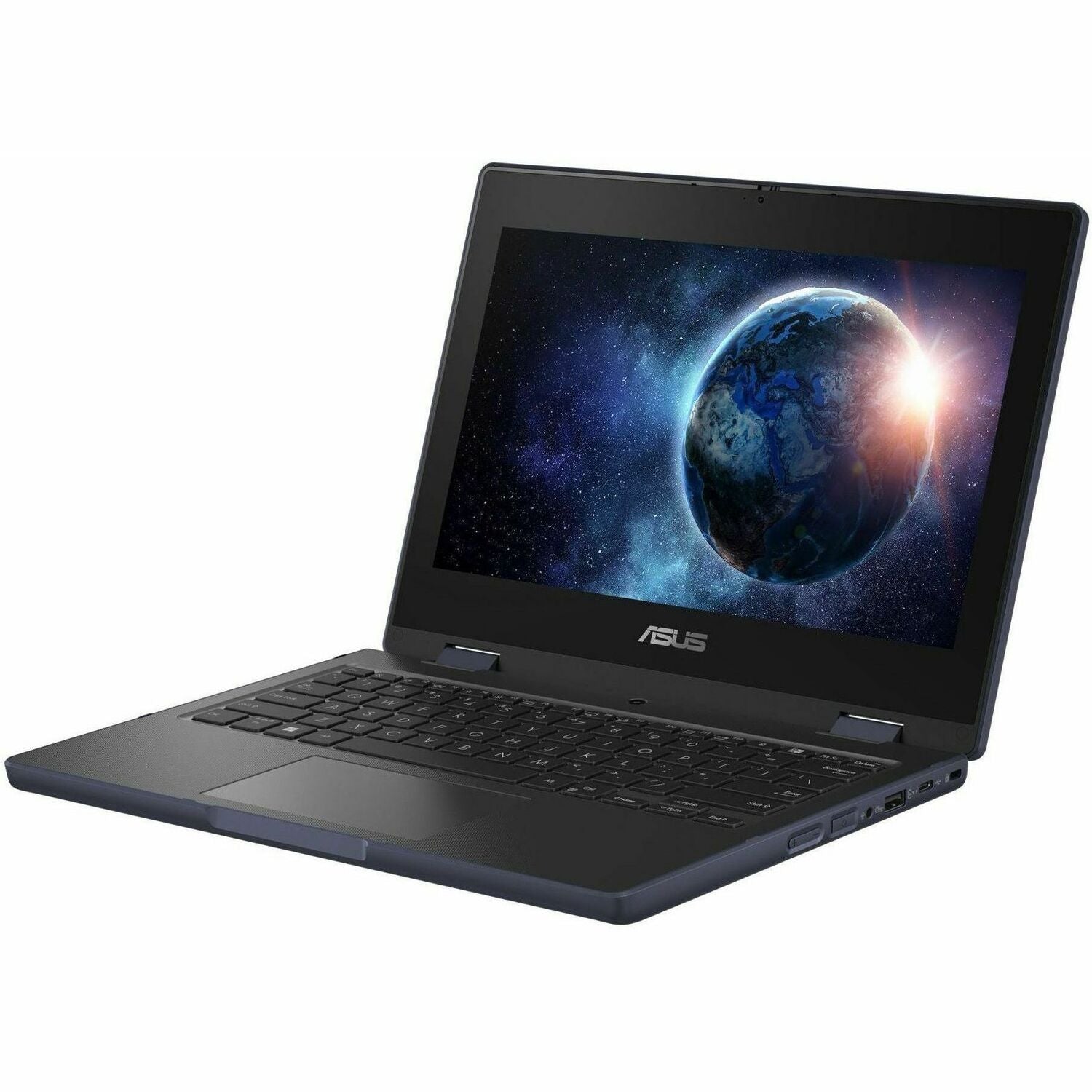 Asus BR1104F BR1104FTA-YS14T 11.6" Touchscreen Rugged Convertible 2 in 1 Notebook - HD - Intel N-Series N150 - 4 GB - 128 GB SSD - Mineral Gray - BR1104FTA-YS14T