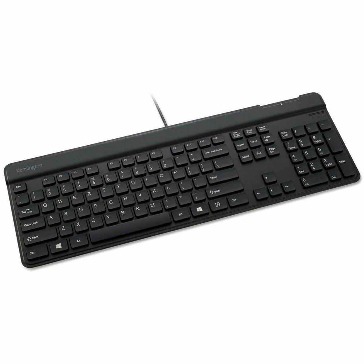 Kensington KB201C Simple Solutions™? Wired Keyboard with Smart Card Reader (CAC) - TAA - K75454TAA