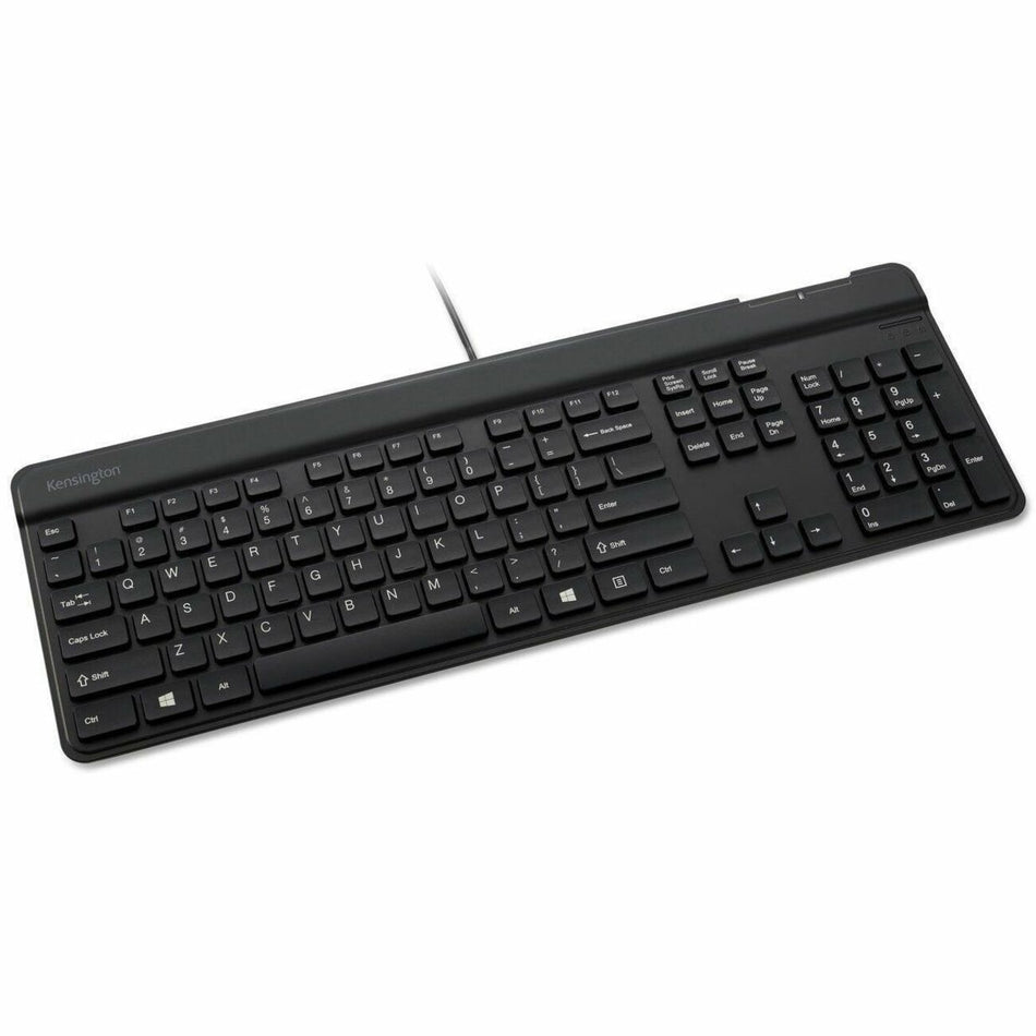 Kensington KB201C Simple Solutions™? Wired Keyboard with Smart Card Reader (CAC) - TAA - K75454TAA