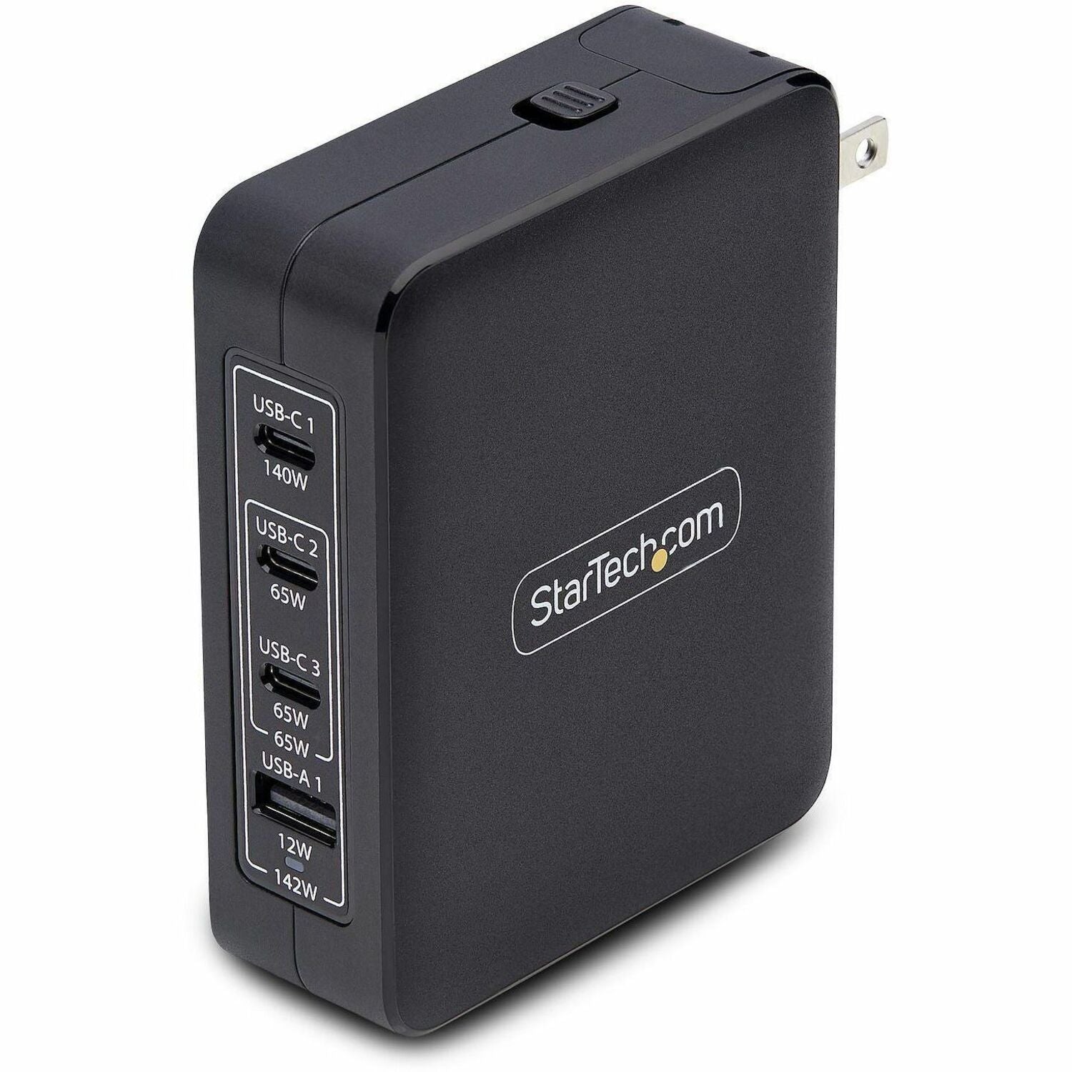 StarTech.com 140W USB-C Wall Charger, 3x USB-C/1x USB-A, PD 3.1 International GaN Power Adapter for MacBook Pro/Max/Dell XPS/Inspiron - 3114GCU-WALL-CHARGER