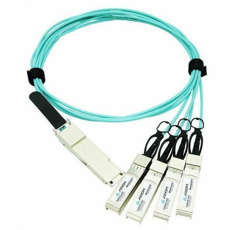 Axiom 100GBASE-AOC QSFP28 to 4 SFP28 Active Optical Cable Juniper Compatible 5m - JNP-100G-AOCBO-5M-AX
