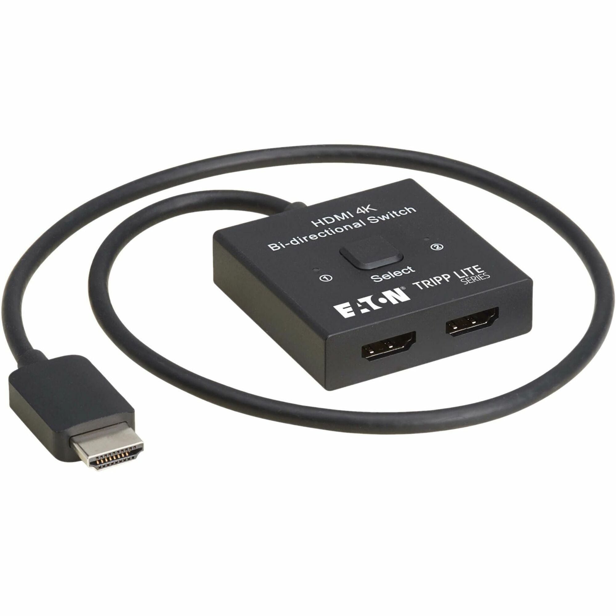 Eaton Tripp Lite Series 2x1 Bi-Directional HDMI Switch - 4K 60 Hz, HDR, HDCP Passthrough - B119-002-BDS