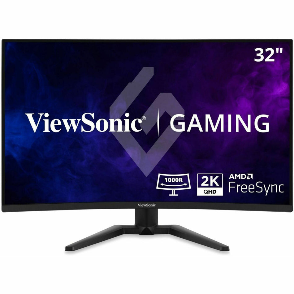 ViewSonic VX3228C-2K 32 Inch 1440p Curved Gaming Monitor with 1ms, 180Hz, FreeSync, Eye Care, HDMI, and DisplayPort Inputs - VX3228C-2K