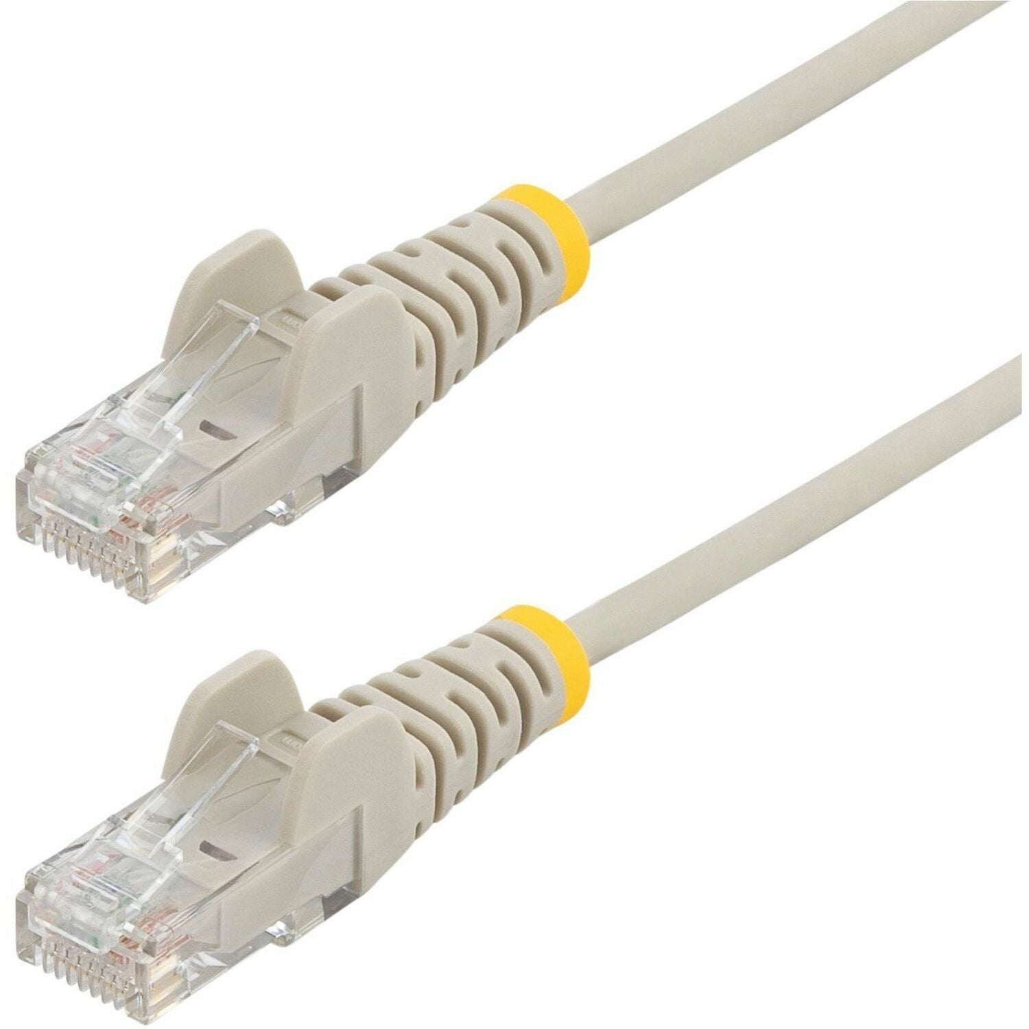 StarTech.com 2ft Gray Slim CAT6 Ethernet Cable, Slim Snagless RJ45, UTP, LSZH, 28AWG Bare Copper, Slim Network Patch Cord, Fluke Tested - N6PAT2GRS