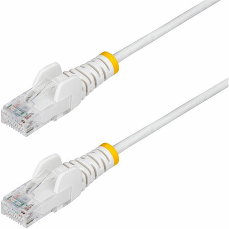 StarTech.com 3ft White Slim CAT6 Ethernet Cable, Slim Snagless RJ45, UTP, LSZH, 28AWG Bare Copper, Slim Network Patch Cord, Fluke Tested - N6PAT3WHS