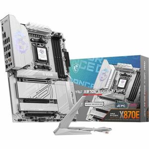 MSI MPG X870E EDGE TI WIFI Gaming Desktop Motherboard - AMD X870E Chipset - Socket AM5 - ATX - X870EEDGEWTIWIFI