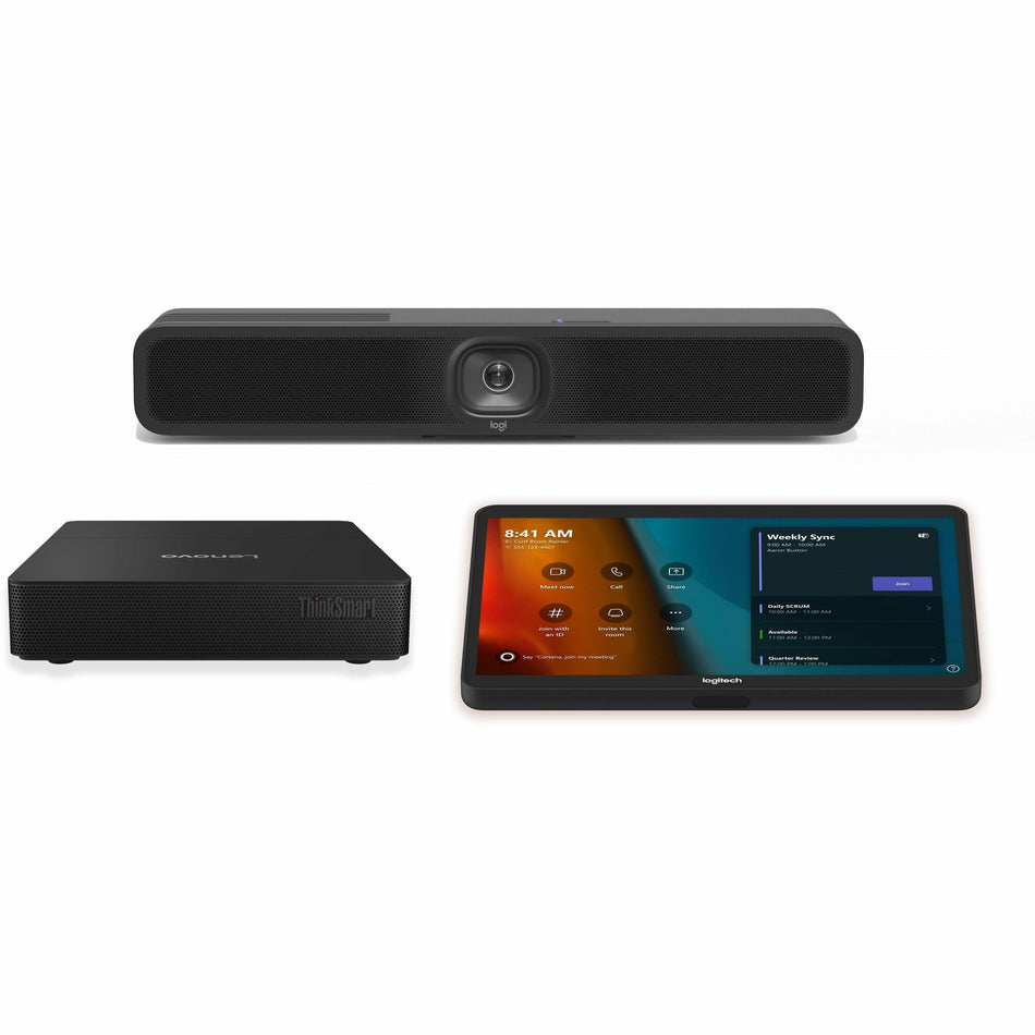 Logitech Small Microsoft Teams Rooms on Windows with Tap + MeetUp 2 + Lenovo ThinkSmart Core Gen 2 - TAPMUP2MSTLNV3