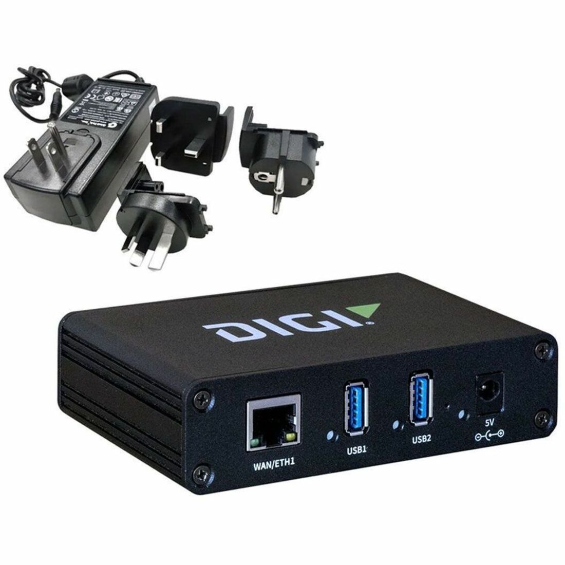Digi AnywhereUSB 2 Plus USB/Ethernet Combo Hub - AW02-G300-GLB