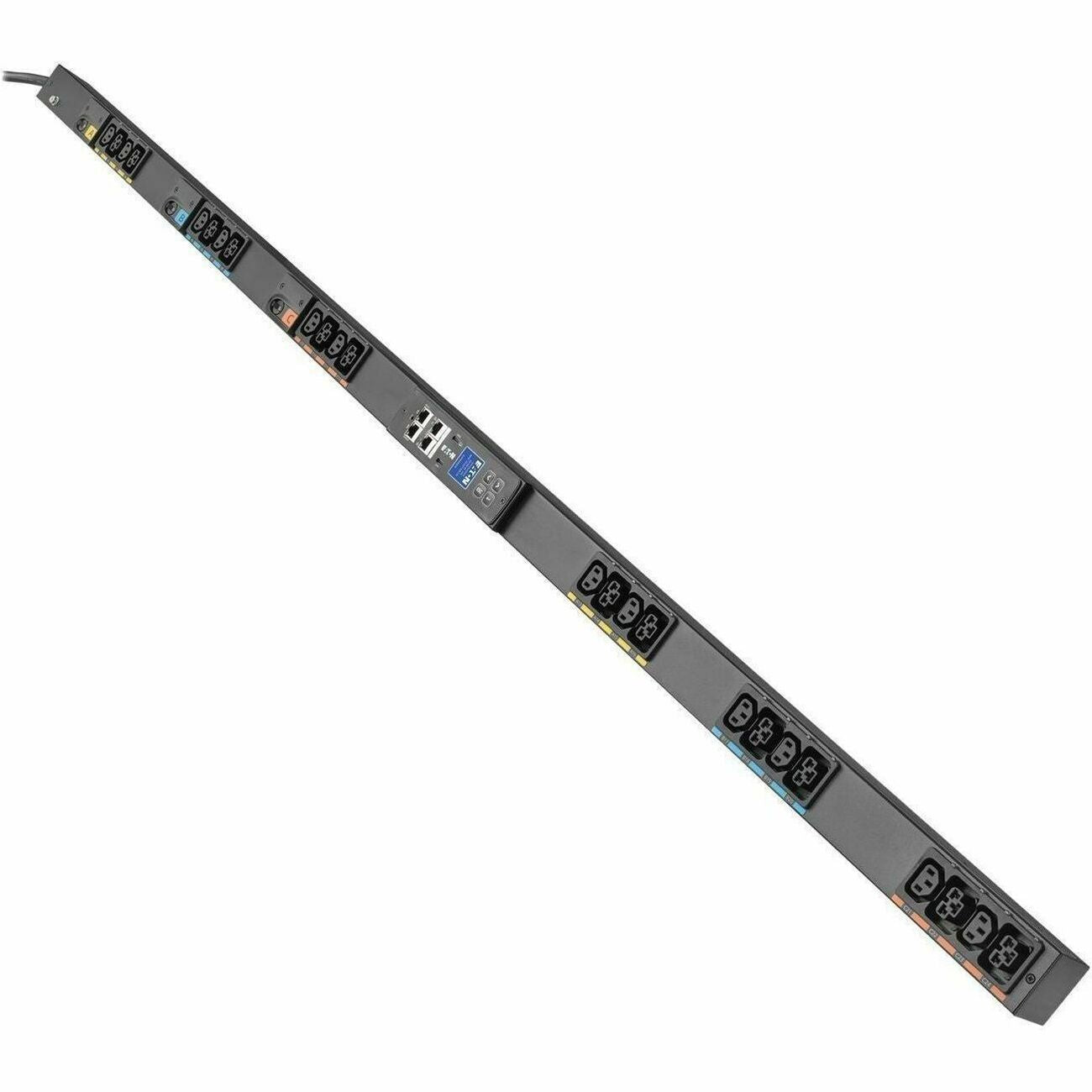 Eaton 3-Phase Managed Rack PDU G4, 120/208V, 24 Outlets, 16A, 5.8kW, L21-20 Input, 10 ft. Cord, 0U Vertical - EVMA2120A
