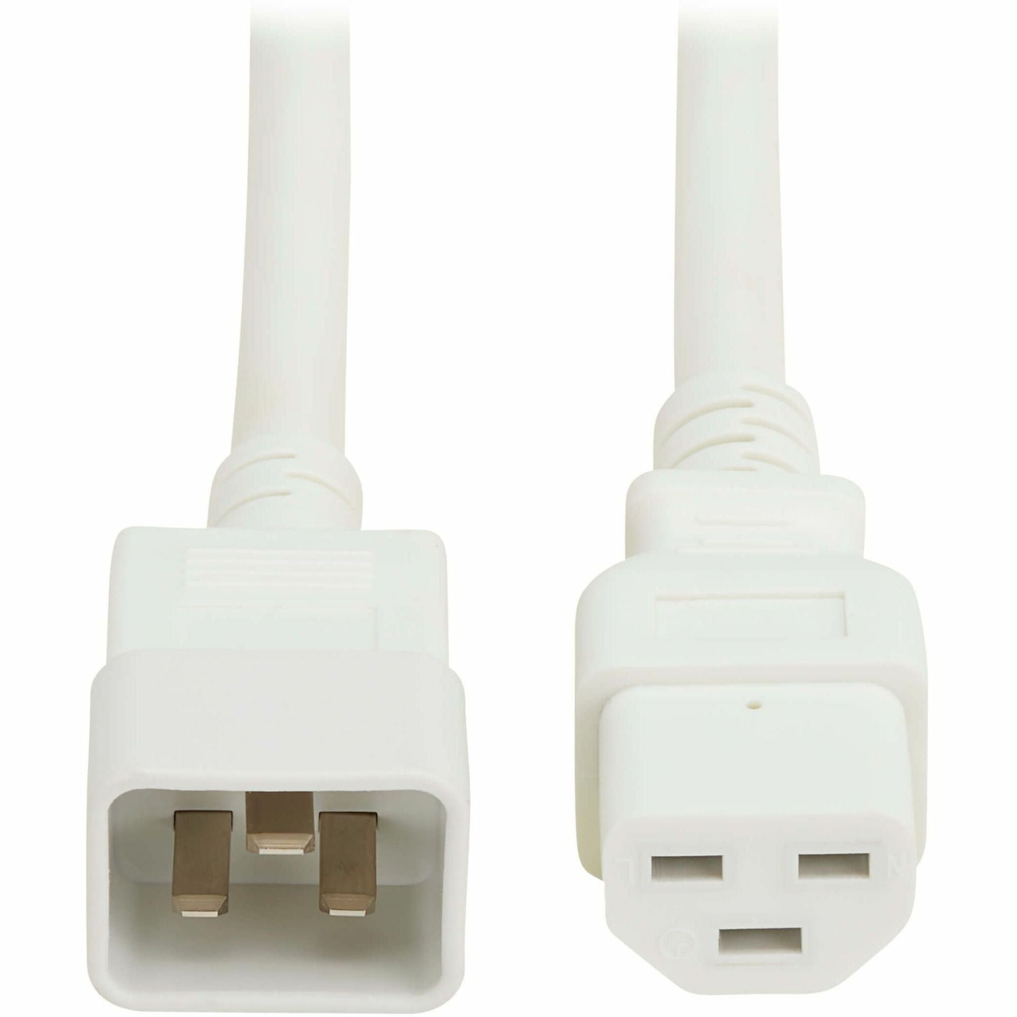 Eaton Tripp Lite Series Power Cord, C20 to C21 - Heavy-Duty, 20A, 250V, 12 AWG, 4 ft. (1.2 m), White - P035-004-AWH