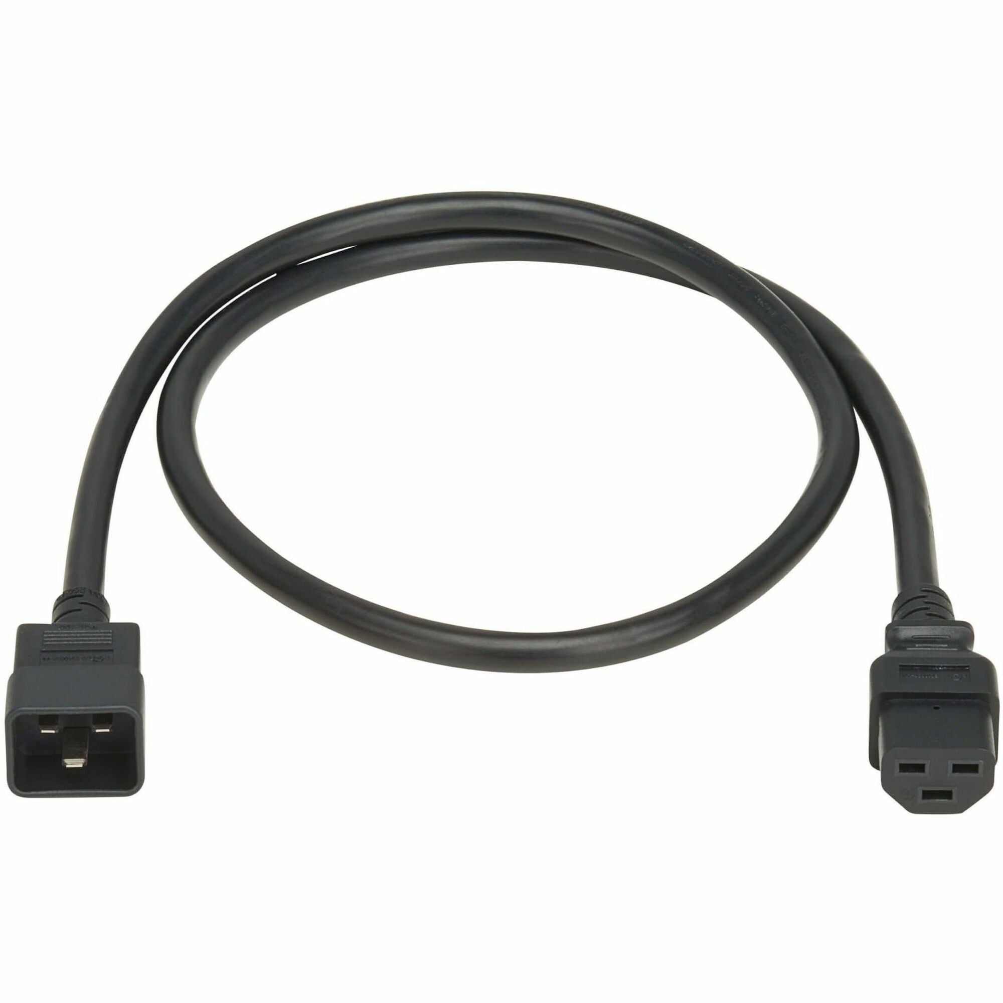 Eaton Tripp Lite Series Power Cord, C20 to C21 - Heavy-Duty, 20A, 250V, 12 AWG, 5 ft. (1.5 m), Black - P035-005