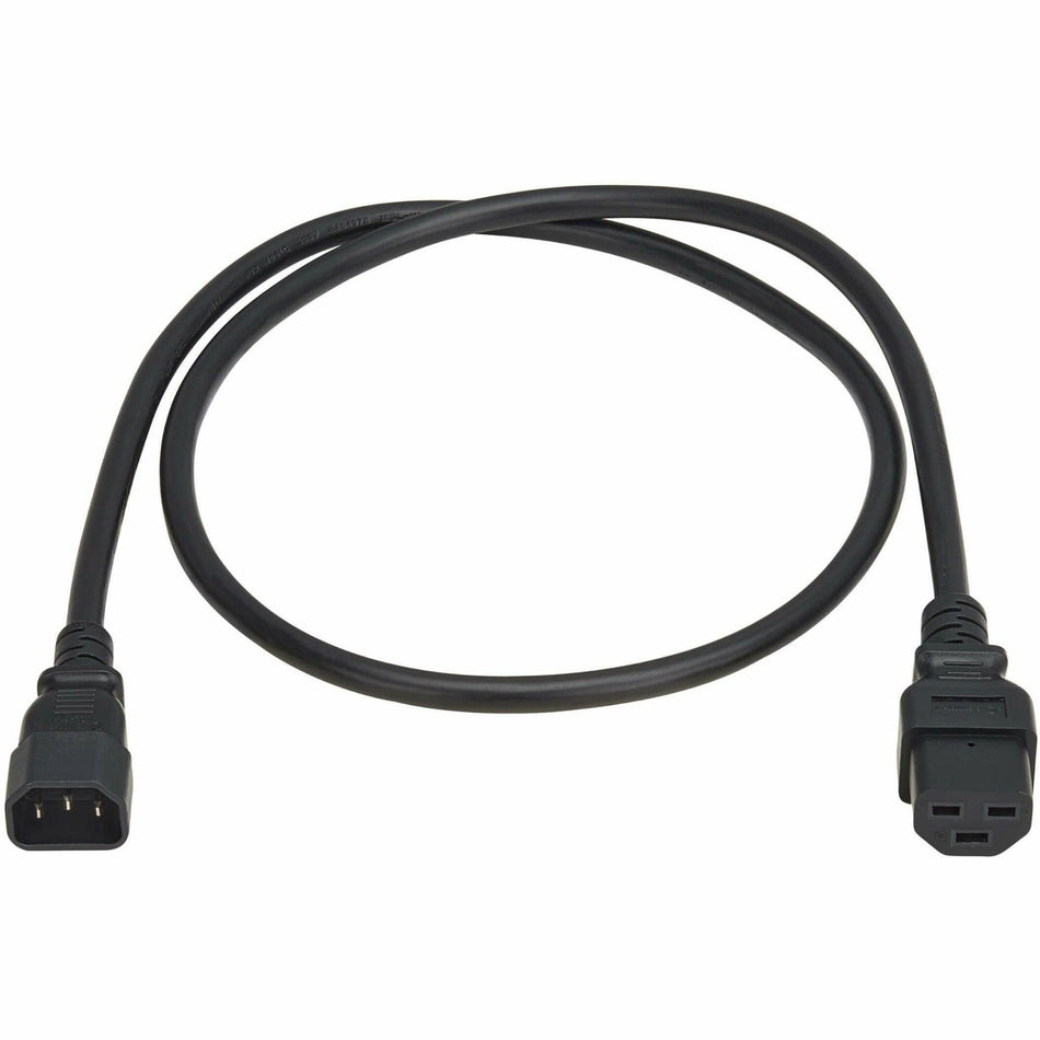 Eaton Tripp Lite Series Power Cord, C14 to C21 - Heavy-Duty, 15A, 250V, 14 AWG, 4 ft. (1.2 m), Black - P037-004