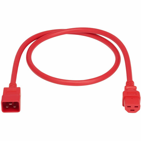 Eaton Tripp Lite Series Power Cord, C20 to C21 - Heavy-Duty, 20A, 250V, 12 AWG, 4 ft. (1.2 m), Red - P035-004-ARD