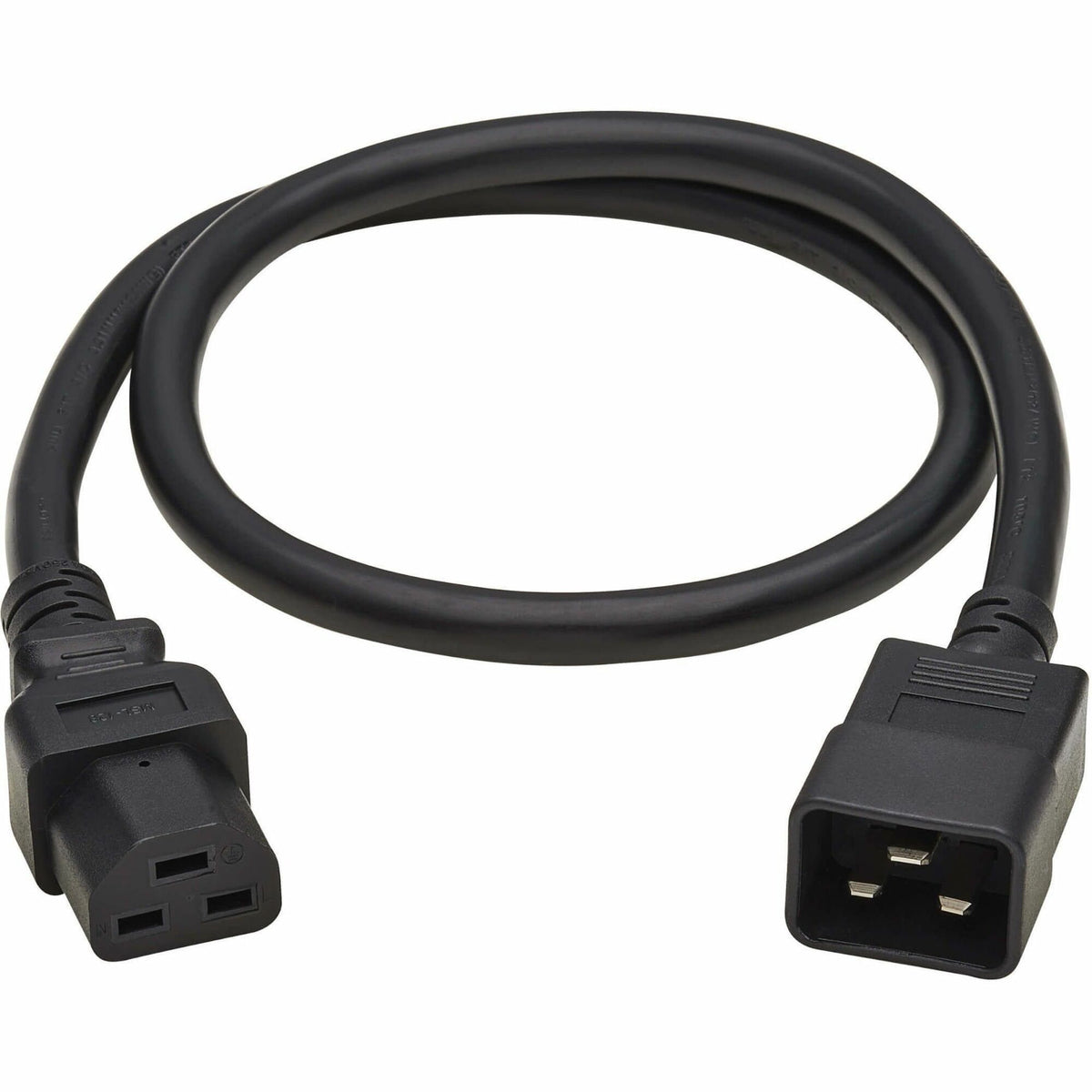 Eaton Tripp Lite Series Power Cord, C20 to C21 - Heavy-Duty, 20A, 250V, 12 AWG, 4 ft. (1.2 m), Black - P035-004
