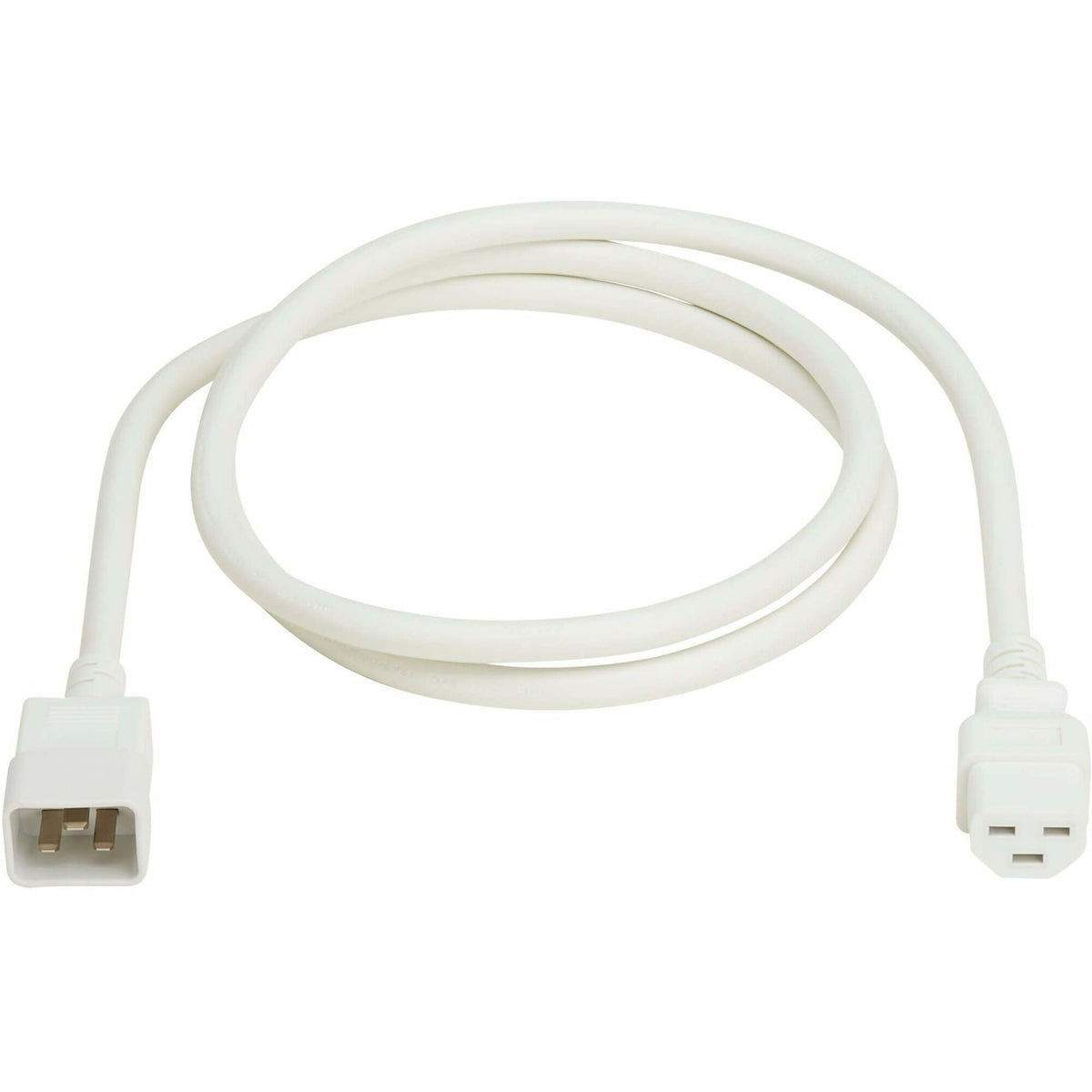 Eaton Tripp Lite Series Power Cord, C20 to C21 - Heavy-Duty, 20A, 250V, 12 AWG, 6 ft. (1.8 m), White - P035-006-AWH