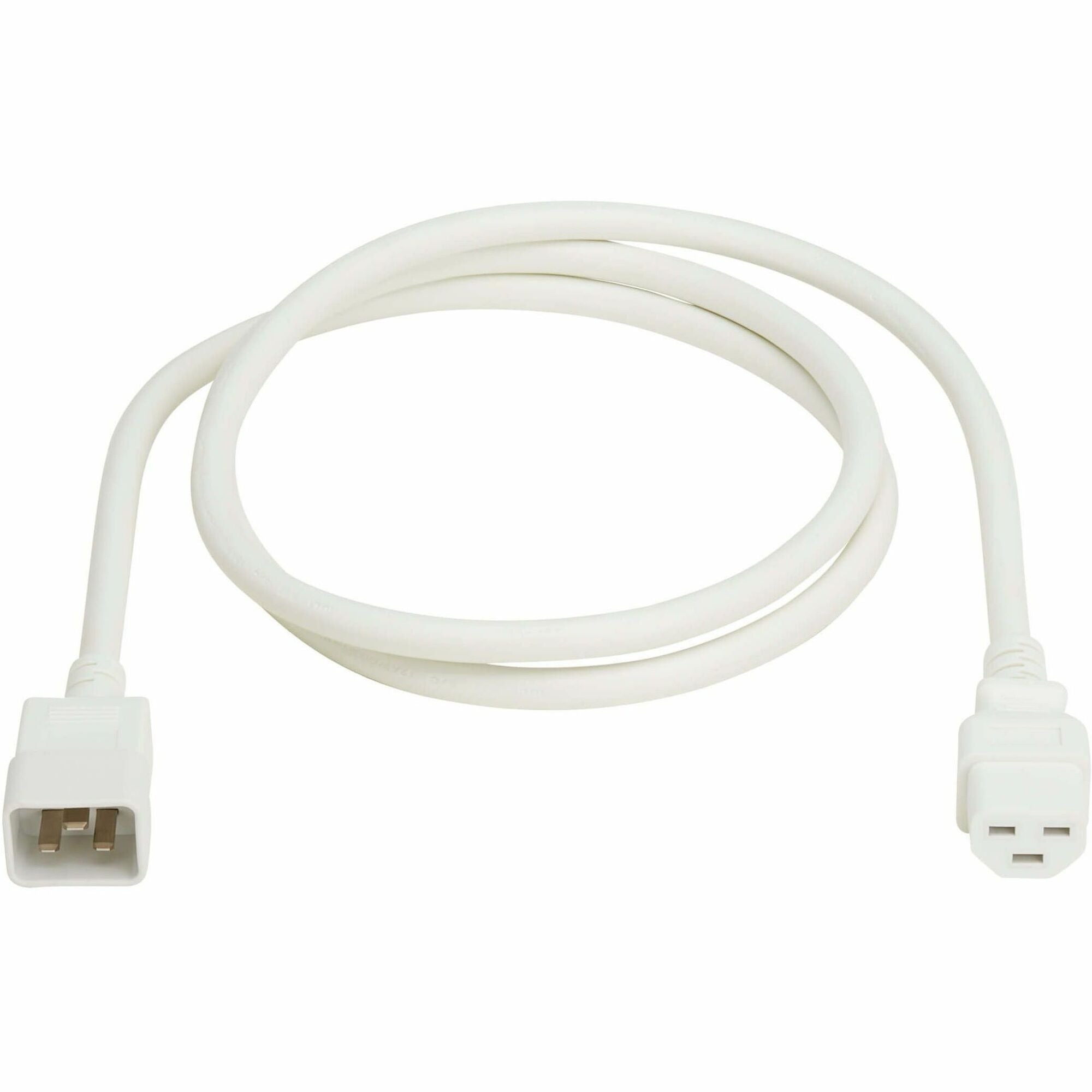 Eaton Tripp Lite Series Power Cord, C20 to C21 - Heavy-Duty, 20A, 250V, 12 AWG, 6 ft. (1.8 m), White - P035-006-AWH