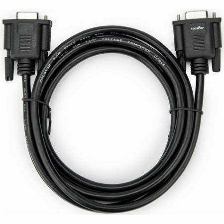 Rocstor 2m Black DB9 RS232 Serial Null Modem Cable F/F - Y10C880-B1