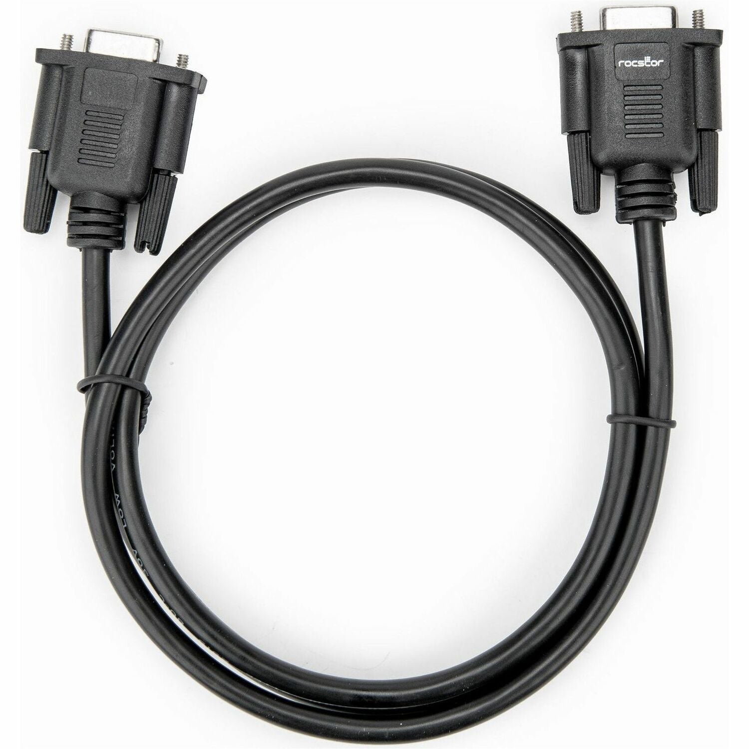 Rocstor 3.2ft Black DB9 RS232 Serial Null Modem Cable F/F - Y10C879-B1