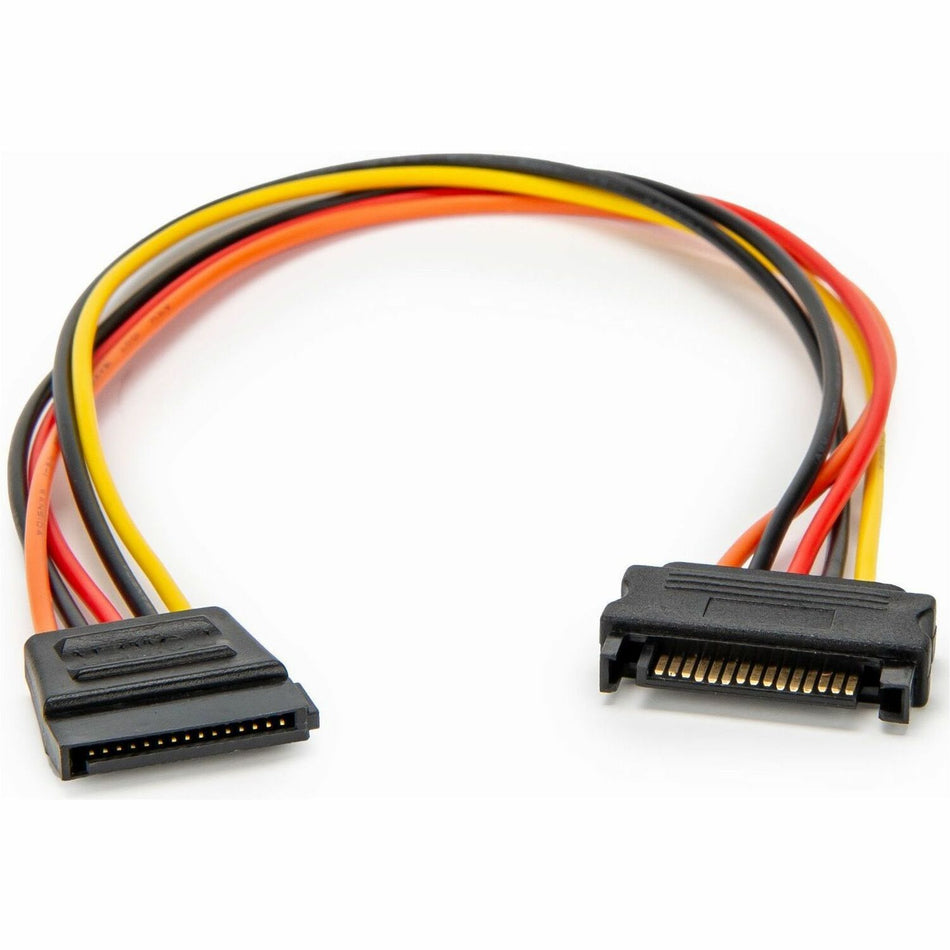 Rocstor 12in 15 Pin SATA Power Extension Cable - Y10C866-RD