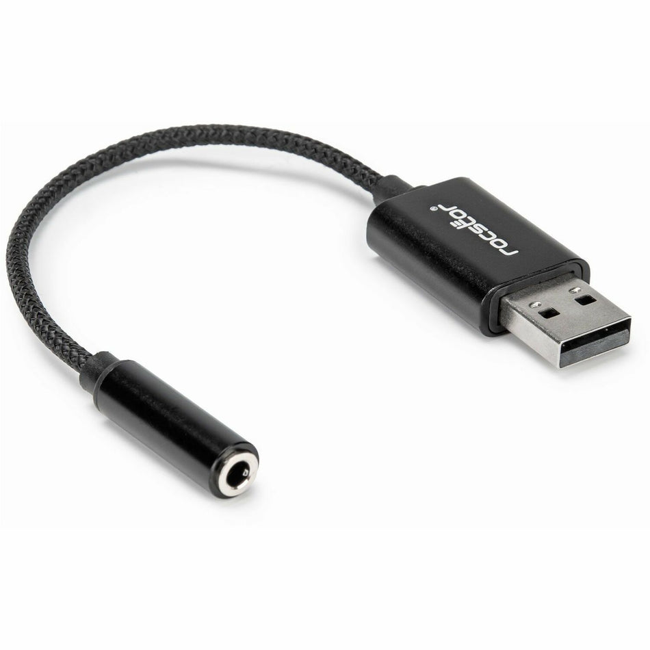 Rocstor USB Type-A to 3.5 mm Headphone Jack Adapter - Y10A346-B1