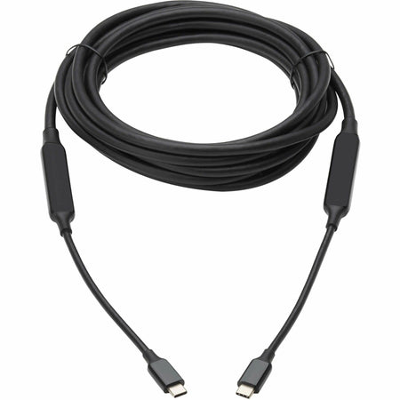Eaton Tripp Lite Series USB-C Full-Function Active Cable (M/M) with Repeater - USB 3.2 Gen 2 (10 Gbps), 8K 60 Hz, 60W PD Charging, 5 m (16.4 ft.), Black - U420-05M-G2