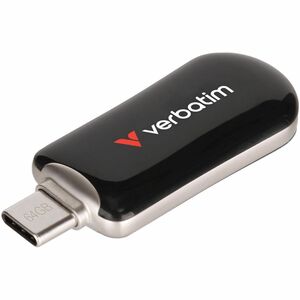 Verbatim 64GB Plectra USB-C Flash Drive - Black - 30224